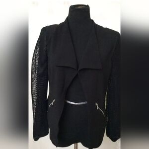 G.I.L.I. Black Blazer with Mesh Sleeves